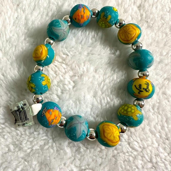 viva beads Jewelry - Viva Beads Beaded Sea Life Bracelet NwT